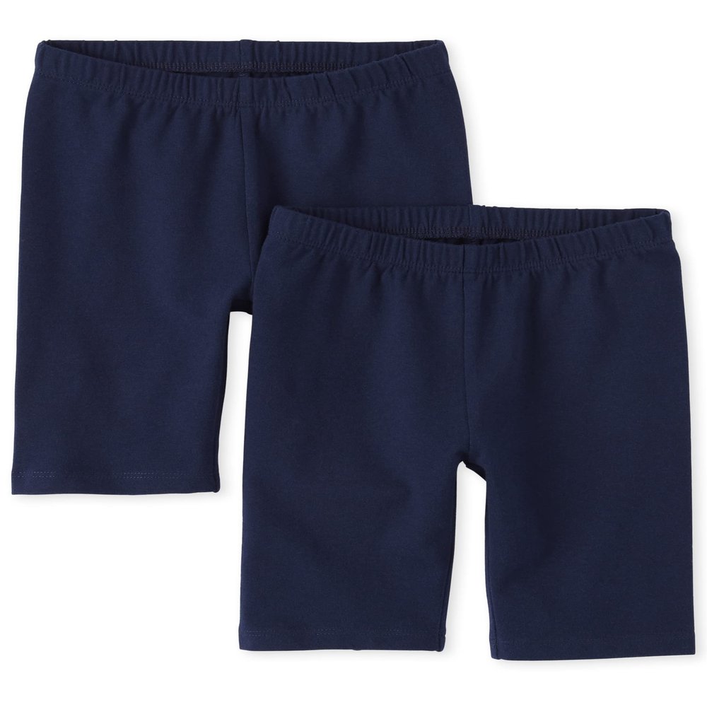 The Children's Place girls Mix and Match Bike Shorts Pants, Tidal 2 Pack, Medium US