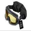 Lancer Tactical AERO Airsoft Tactical Safety Goggles -3mm Dual Pane Lens, Anti-Fog Glasses for Hunting and Cycling-One Len (Black/Yellow) view 1