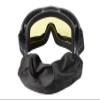 Lancer Tactical AERO Airsoft Tactical Safety Goggles -3mm Dual Pane Lens, Anti-Fog Glasses for Hunting and Cycling-One Len (Black/Yellow) view 2