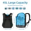 AUMTISC Ski Boot Bag, Ski Boot Backpack Travel, Snowboard Boots and Helmet Bags for Skiing, Snowboarding boot backpack for Flying Air Gloves Jacket Goggles view 3