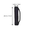 BESPORTBLE Canvas Tote Exercise Yoga Full-Zip Canvas Yoga Mat with Adjustable Shoulder Strap (Black) view 2