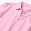 The Children's Place Girls' Long Sleeve Ruffle Pique Polo, Sparkle Pink Single, X-Large view 2