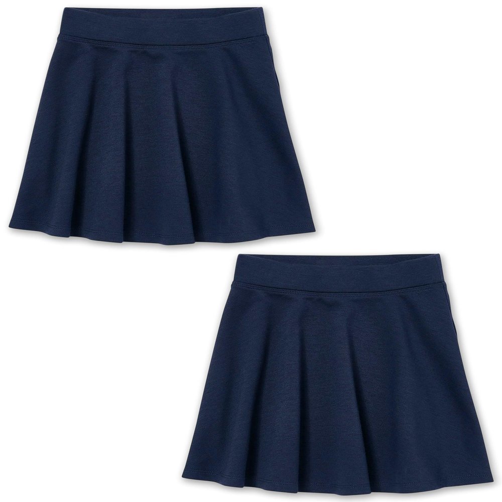 The Children's Place Girl's Ponte Knit Skort, Sandy/Tidal, X-Small