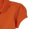 The Children's Place Girls Short Sleeve Ruffle Pique Polo,Flame Single,L (10/12) view 3