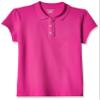 The Children's Place girls Uniform Ruffle Pique Polo Shirt, Aurora Pink, X-Large US view 1