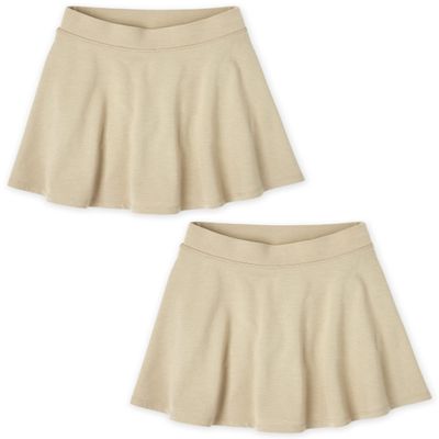 The Children's Place Girl's Ponte Knit Skort, Sandy, XX-Large