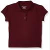 The Children's Place girls Uniform Ruffle Pique Polo Shirt, Rubine, XL 14 plus view 1