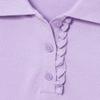 The Children's Place girls Uniform Ruffle Pique Polo Shirt, Purple Prose, X-Large US view 3
