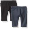 The Children's Place baby girls And Toddler Leggings Pants, Black/ True Indigo- 2 Pack, 12-18 Months US view 1