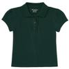 The Children's Place Girls Short Sleeve Ruffle Pique Polo Shirt, Spruce Green, XX-Large US view 1