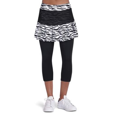 ANIVIVO Skirted Legging for Women,Skirted Capri Leggings Tennis Pants& Tennis Capri Skirted Leggings Tennis Clothing Legging with Skorts(Zebra Skirts,2XL)