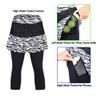 ANIVIVO Skirted Legging for Women,Skirted Capri Leggings Tennis Pants& Tennis Capri Skirted Leggings Tennis Clothing Legging with Skorts(Zebra Skirts,2XL) view 4