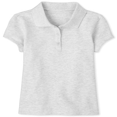 The Children's Place girls Uniform Pique Polo Shirt, Spruce Shade, X-Small US