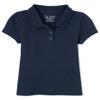 The Children's Place Baby Girls and Toddler Girls Short Sleeve Pique Polo, Tidal, 4T view 1