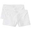 The Children's Place Girls' 2 Pack Basic Cartwheel Short, White, XX-Large view 1