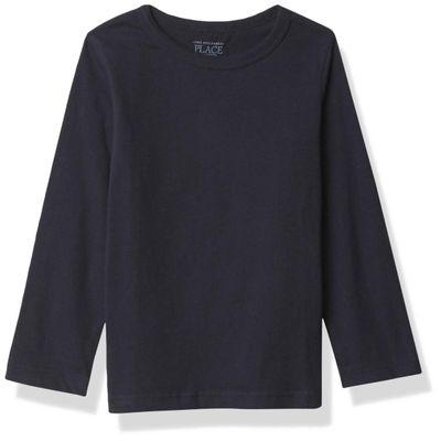 The Children's Place baby boys and Toddler Uniform Basic Layering Tee T Shirt, New Navy, 4T US