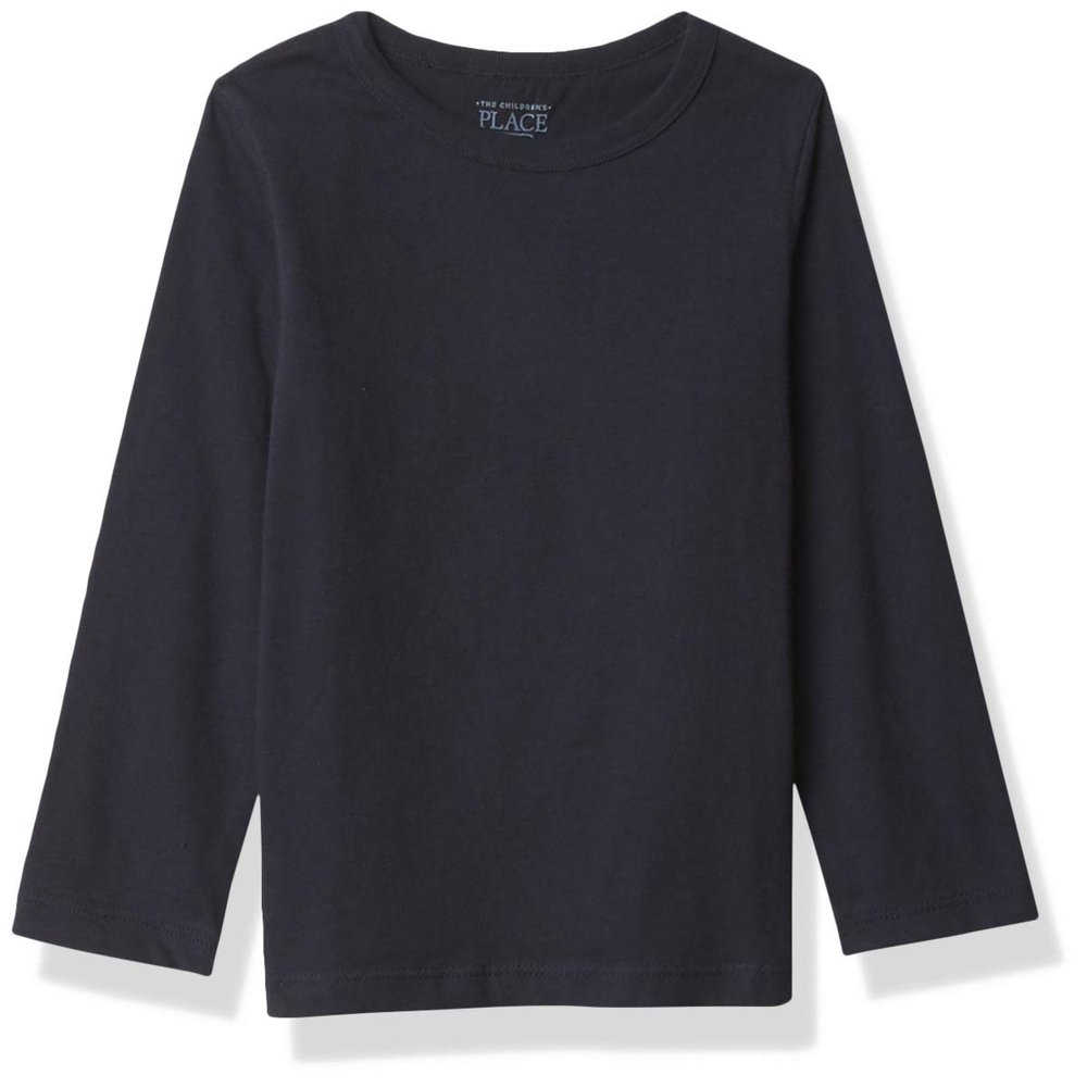The Children's Place baby boys and Toddler Uniform Basic Layering Tee T Shirt, New Navy, 4T US