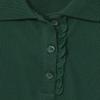 The Children's Place girls Uniform Ruffle Pique Polo Shirt, Spruceshad, M 7 8 US view 4