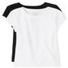 The Children's Place girls Short Sleeve Basic Layering T-shirt Shirt, Black/White 2 Pack, XX-Large US view 1