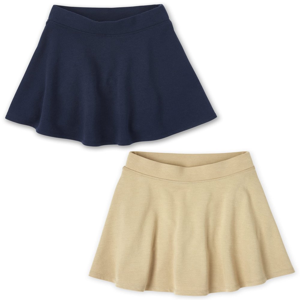 The Children's Place girls Ponte Knit Skort, Sandy/Tidal, X-Small US