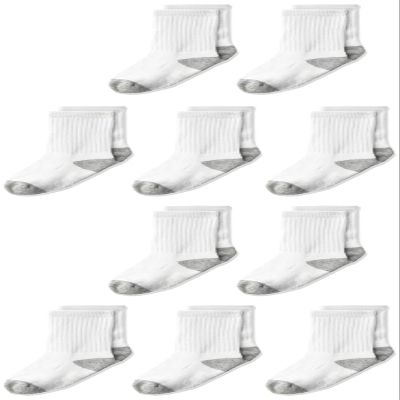 The Children's Place baby boys Socks, Pack of Ten Casual Sock, White, 6-12MONTHS US