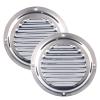 XinKunmarine 2 Pack Round Louvered Vent for Boat, 5" Stainless Steel Mirror Finish Air Vent for Marine Boat,Yacht,RV view 1