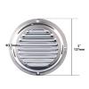 XinKunmarine 2 Pack Round Louvered Vent for Boat, 5" Stainless Steel Mirror Finish Air Vent for Marine Boat,Yacht,RV view 2