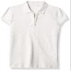 The Children's Place baby girls Uniform Ruffle Pique Polo Shirt, Lunar Gray Single, 10-12 Plus view 1
