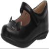 The Children's Place,girls,Flat Shoes,and Toddler Uniform Embroidered Cat Shoes,Black Cat,5 Big Kid view 1