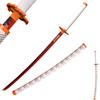 Sword fort Handmade Katana Anime Cosplay Sword, Stainless Steel Demon Sword Real Metal- Rengoku Kyoujurou view 1