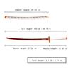 Sword fort Handmade Katana Anime Cosplay Sword, Stainless Steel Demon Sword Real Metal- Rengoku Kyoujurou view 2