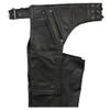 Men's Real Bikers Genuine Cowhide Leather Gay Chaps (Black, 38"(96.5cm)) view 2