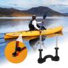 Deck Rigging Kit Accessory - 19.7 FT Bungee Cord with Deck Loops Tie Down Pad Eyes and J - Hooks and Bungee Cord Hook Screws & Rivets for Kayaks Canoes Boat view 4