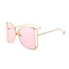KESYOO Fashion Metal Sunglasses for Women Decorative Party Eyewear Transparent Lenses Lightweight and Sturdy Design for Outdoor Activities and Stylish Looks view 1