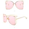 KESYOO Fashion Metal Sunglasses for Women Decorative Party Eyewear Transparent Lenses Lightweight and Sturdy Design for Outdoor Activities and Stylish Looks view 3