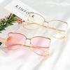 KESYOO Fashion Metal Sunglasses for Women Decorative Party Eyewear Transparent Lenses Lightweight and Sturdy Design for Outdoor Activities and Stylish Looks view 4