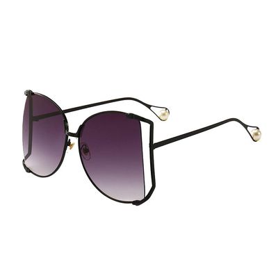 KESYOO Fashion Metal Sunglasses for Women Creative Party Eyewear Grey Lenses Lightweight Decorative Glasses for Outdoor Activities and Events