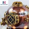 Nautical-Mart 18" Vintage Marine Divers Helmet Solid Steel & Brass Scuba Diving Helmet Antique Copper Finish view 4