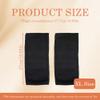 QUUPY 1 Pair Unisex Thicken and Lengthen Knee Pads Winter Warmth and Velvet Knee Pads Thermal Knee Joint Brace Pad Leg Warmer Sleeves Knee Support for Women Men Cold Weather (Black, XL Size) view 2