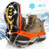 Crampons Ice Cleats Traction Snow Grips for Boots Shoes Women Men Anti Slip 19 Stainless Steel Spikes Safe Protect for Hiking Fishing Walking Climbing Mountaineering view 2