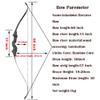 60 Inch Takedown Recurve Bow Draw Weight 25-65lbs Traditional Wood Longbow with Bamboo Core Limbs Right Left Hand American Hunting Longbow (45 Lbs, Left Hand) view 2