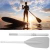 Dinghy Paddle, Boat Oars, with 2Pcs Rod High Toughness Water Sports Paddle Grey Aluminium Alloy Oars Canoe Kayak for Inflatable Boat Rubber Dinghy Water Marine Sports view 4
