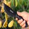 Ottoza 1095 Carbon Steel Tracker Knife with Horizontal Carry Leather Sheath  Full Tang Fixed Blade Survival Knife for Outdoors and Micarta Handle 253 view 2