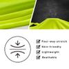 Dooy Men's Cycling Bike Jersey Winter Thermal Biking Shirt Long Sleeve Bicycle Jacket with Full Zipper and Rear PocketsYellow,Large view 4