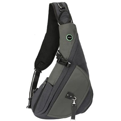 Kawei Knight Jochui Nylon Sling Bag Small Backpack Crossbody Bags Shoulder Bag Gray