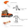 Crampons Ice Cleats Traction Snow Grips for Boots Shoes Women Men Anti Slip 19 Stainless Steel Spikes Safe Protect for Hiking Fishing Walking Climbing Mountaineering view 3