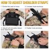 OneTigris Low Profile MOLLE Vest Adult with Hook and Loop Cummerbund, Side Elastic Holder Pockets Vest view 3