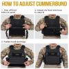 OneTigris Low Profile MOLLE Vest Adult with Hook and Loop Cummerbund, Side Elastic Holder Pockets Vest view 4