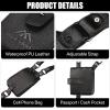 Neween Anti-Theft Hidden Underarm Strap Wallet Phone Holster Bag Leisure PU Leather Shoulder Pouch Double Shoulder Pocket Sport Vest Outdoors (Black) view 4