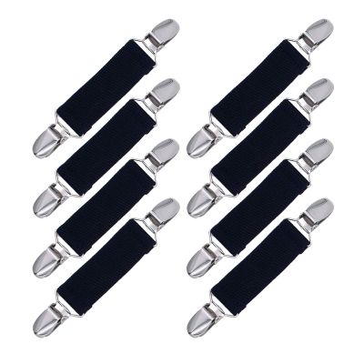Elastic Mitten Clips Toddler Mitten and Glove Clips Stainless Steel Gloves Clips for Baby Kids Clothing Clips 4Black